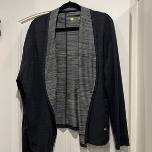 Comfy activewear flyaway/cardigan